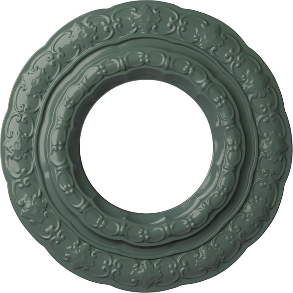 Ekena Millwork Lisbon Ceiling Medallion (Fits Canopies up to 7"), Hand-Painted Cloud Burst, 15 3/8"OD x 7"ID x 1"P CM15LICBF - main